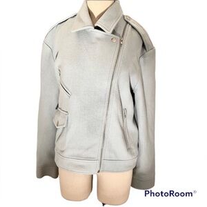 NWT LUCY PARIS WOOL MOTO JACKET size L